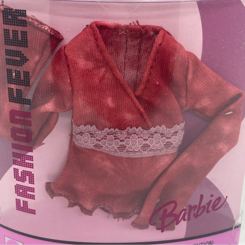 Barbie Fashion Fever Pink and Red Doll Outfit
